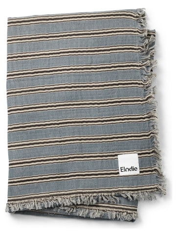 Elodie Details Koc "Sandy Stripe" w kolorze niebiesko-beżowym - 100 x 75 cm