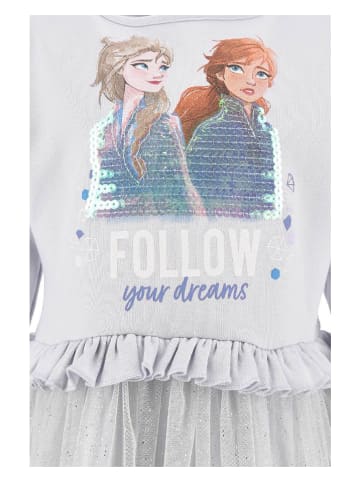 Disney Frozen Sukienka "Kraina Lodu" w kolorze srebrnym