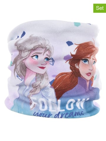 Disney Frozen 3tlg. Winteraccessoires-Set "Frozen" in Lila/ Weiß