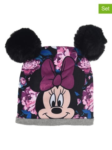 Disney Minnie Mouse 3-częściowy zestaw "Myszka Minnie" w kolorze fioletowo-szaro-czarnym