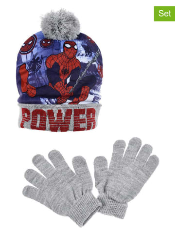 Spiderman 2-delige winteraccessoireset "Spiderman" grijs
