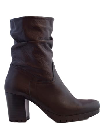 Helene Rouge Leder-Stiefeletten in Schwarz