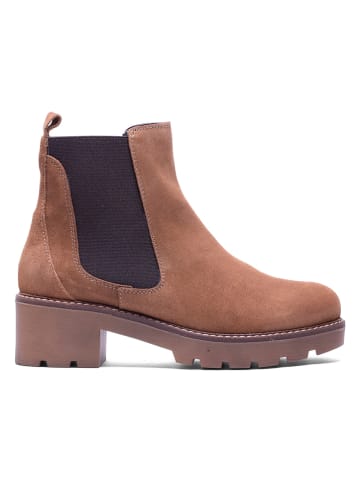 Helene Rouge Leren chelseaboots bruin