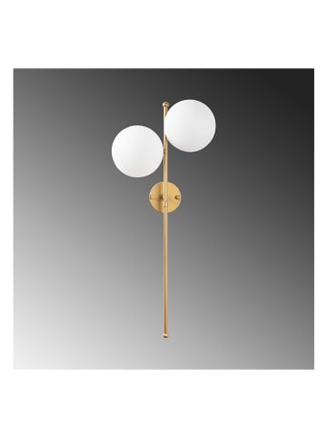Opviq Lampa ścienna "Fazli" w kolorze złoto-białym - 32 x 72 cm