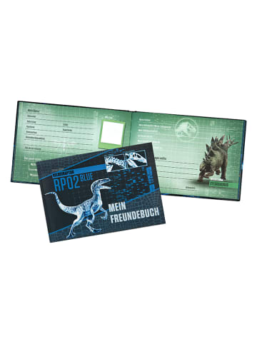 Jurassic World Freundebuch "Jurassic World" in Blau - (L)15 x (B)21 cm
