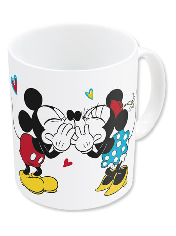 Disney Minnie Mouse Tasse "Minnie & Mickey Mouse Love" in Weiß/ Bunt - 325 ml