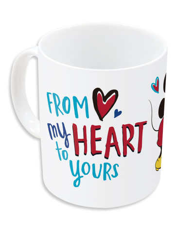 Disney Minnie Mouse Tasse "Minnie & Mickey Mouse Love" in Weiß/ Bunt - 325 ml