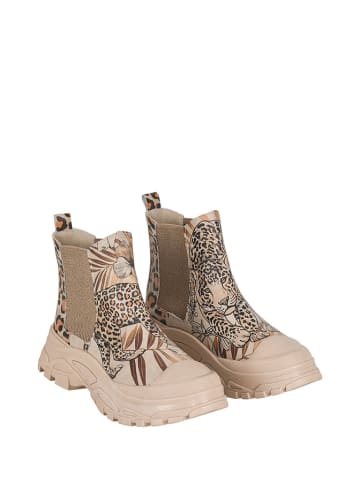 Streetfly Leder-Chelsea-Boots in Bunt