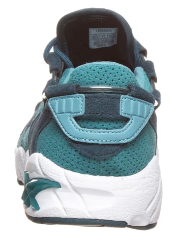 asics Skórzane buty sportowe "Gel-Mai" w kolorze turkusowym