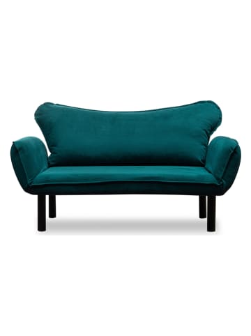 Scandinavia Concept Sofa "Chatto" in Blau/ Grün - (B)140 x (H)70 x (T)65 cm