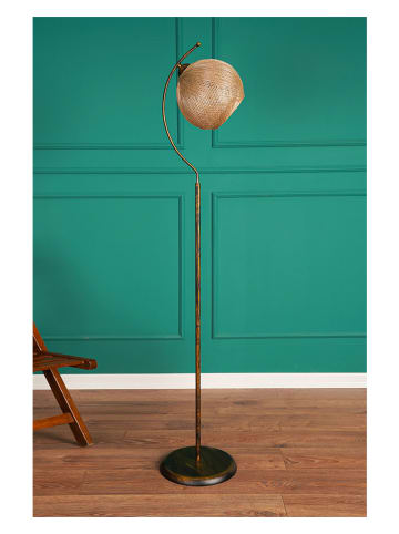 Opviq Staande lamp goudkleurig - (H)165 x Ø 30 cm