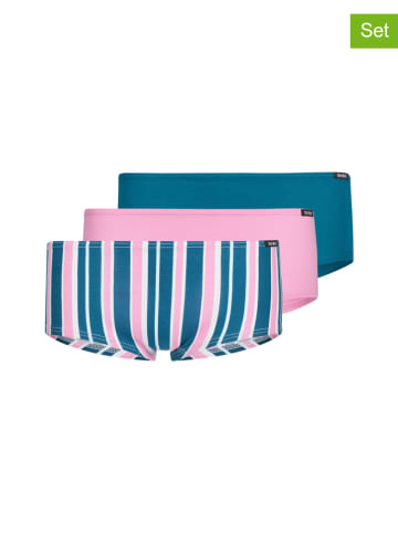 Skiny 3-delige set: hipsters lichtroze/turquoise