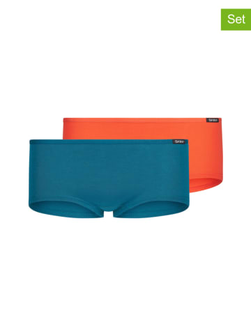 Skiny 2-delige set: hipsters turquoise/rood