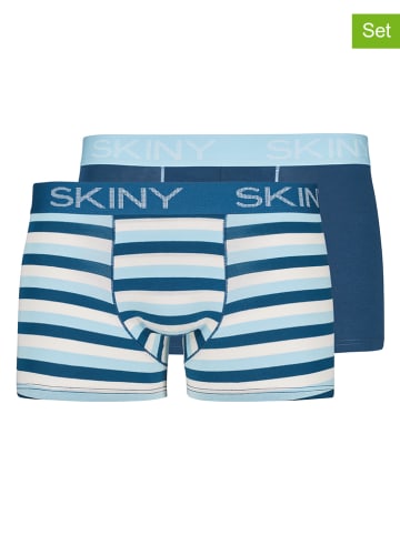 Skiny 2-delige set: boxershorts blauw/meerkleurig