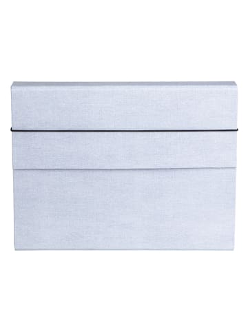 BigsoBox Sammelmappe "Olof" in Grau - (L)34,5 x (B)26 x (H)4 cm