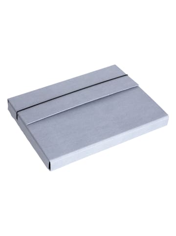 BigsoBox Sammelmappe "Olof" in Grau - (L)34,5 x (B)26 x (H)4 cm