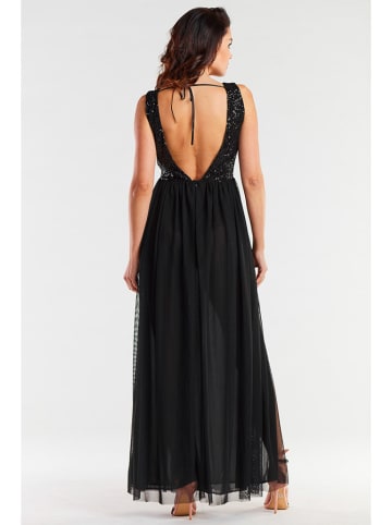 Awama Kleid in Schwarz