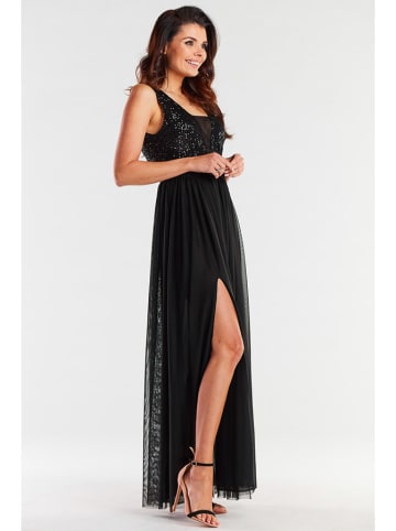 Awama Kleid in Schwarz