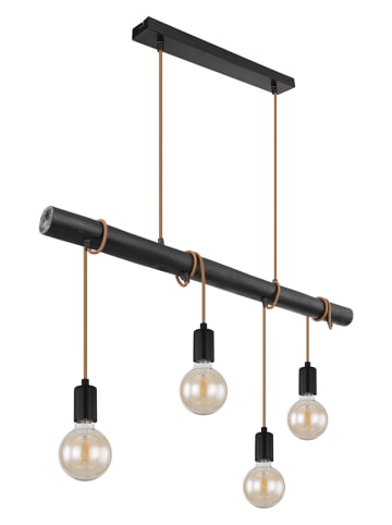 Globo lighting Hanglamp "Leo" zwart - (B)90 x (D)6 cm