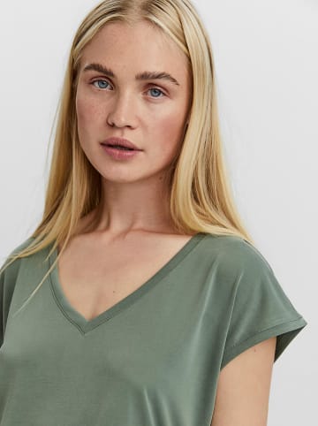 Vero Moda Koszulka "Filli" w kolorze zielonym
