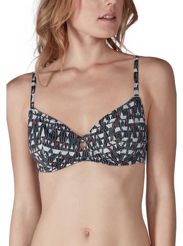 Skiny Bikinitop zwart/meerkleurig