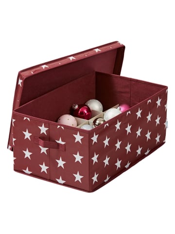 STORE IT Kerstballen opbergbox rood - (B)58 x (H)25 x (D)36 cm