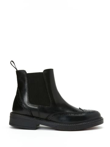 Frank Daniel Leren chelseaboots zwart