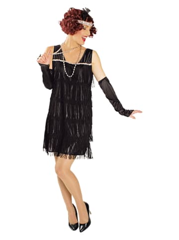 CHAKS Sukienka kostiumowa "Twenties" w kolorze czarnym