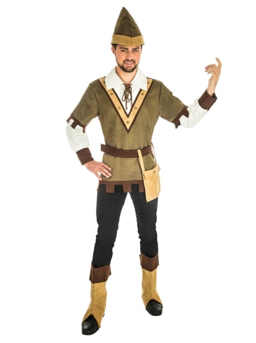 CHAKS 3-delig kostuum "Robin Wood" bruin