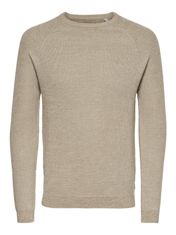 ONLY & SONS Pullover "Dennis" in Beige
