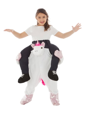 CHAKS Kombinezon kostiumowy "Carry Me - Unicorn" w kolorze białym