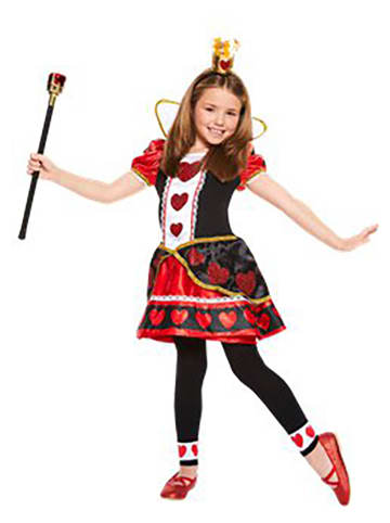 Amscan Kostüm "Queen of Hearts" in Schwarz/ Rot