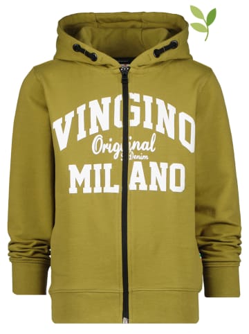 Vingino Sweatvest groen/geel
