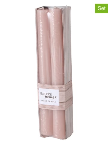 Boltze Świeczki (4 szt.) w kolorze jasnoróżowym - 4 x 60 g