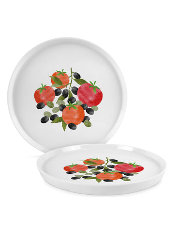 ppd Dinerbord "Tomatoes & Olives" wit/meerkleurig - Ø 27 cm