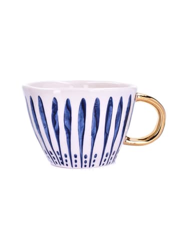 DUKA Kop goudkleurig/wit/blauw - 300 ml
