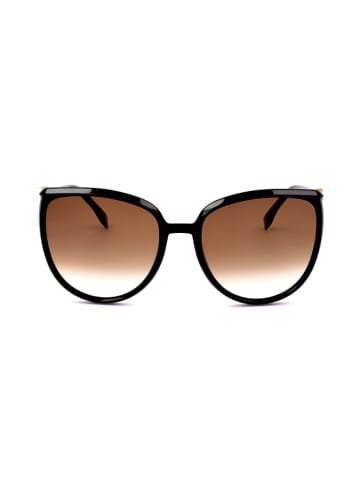 Fendi Damskie okulary przeciwsłoneczne w kolorze czarno-brązowym