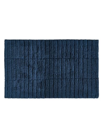 Zone Denmark Dywanik łazienkowy "Tiles" w kolorze granatowym - 80 x 50 cm