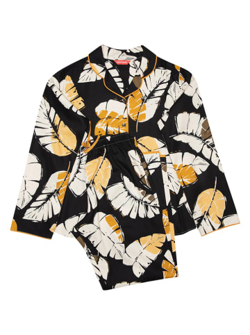 Cyberjammies Pyjama "Annie" in Schwarz/ Orange