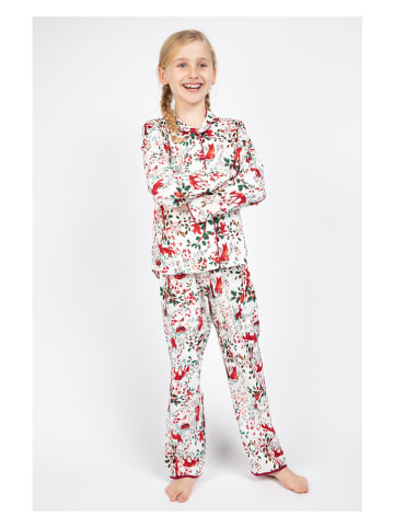 Cyberjammies Piżama "Robyn" w kolorze białym ze wzorem