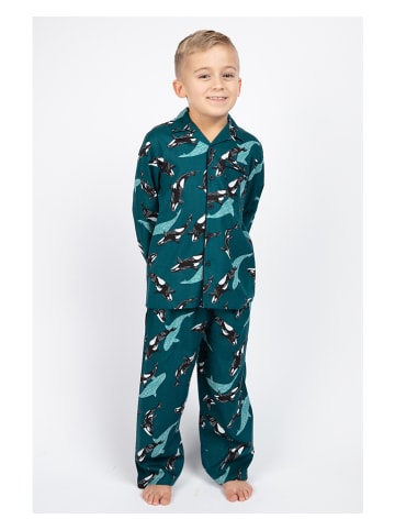 Cyberjammies Pyjama "William" donkergroen