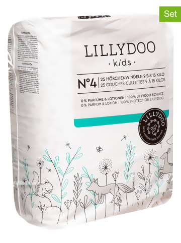 Lillydoo 6er-Set: Höschenwindeln, Gr. 4, 9-15 kg (150 Stück)