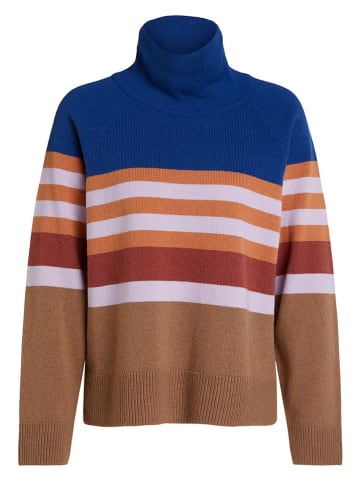 Oui Sweter w kolorze niebiesko-brązowym
