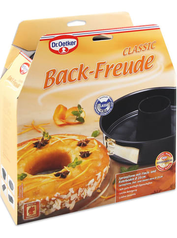 Dr. Oetker Springform "Back Freude Classic" in Schwarz - Ø 28 cm
