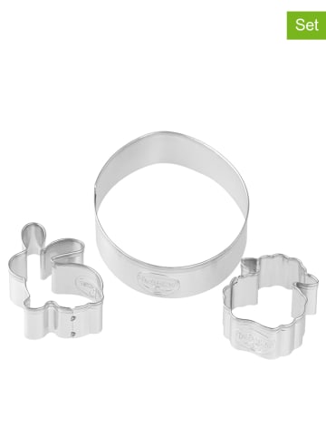 Dr. Oetker Wykrawacze (6 szt.) "Linzer" w kolorze srebrnym