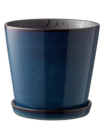 Bitz Blumentopf in Blau - Ø 14 cm