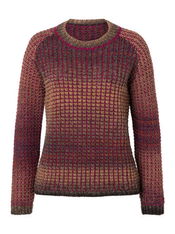 Timezone Sweter w kolorze brązowo-fioletowym