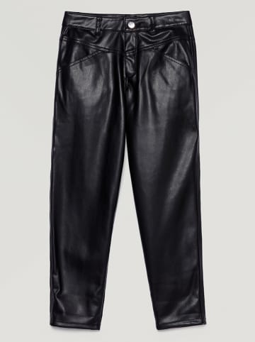 Sisley Kunstleren broek zwart