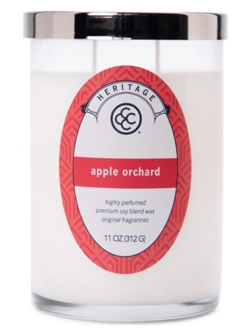 Colonial Candle Duftkerze "Apple Orchard" in Weiß - 312 g