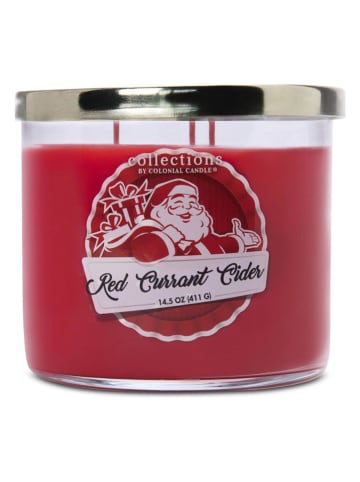 Colonial Candle Duftkerze "Red Currant Cider" in Rot - 411 g
